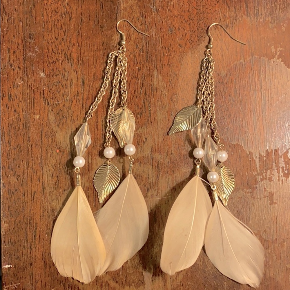 Feather Dangle Earrings